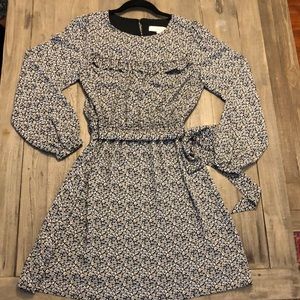 LOFT Ruffle wrap dress